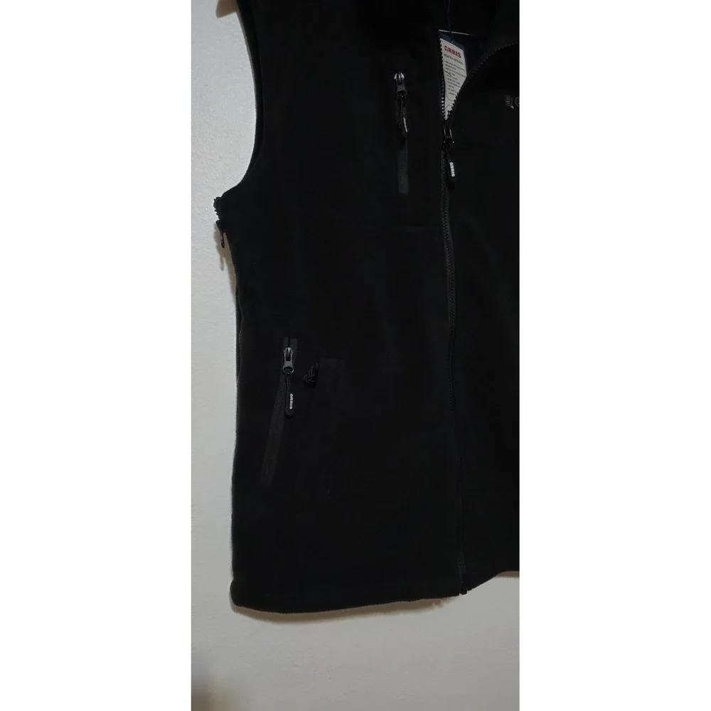 NEW ARRIS Unisex Fleece 7.4V Heated Vest W Battery Pack Adjustable Sizing‎ Black